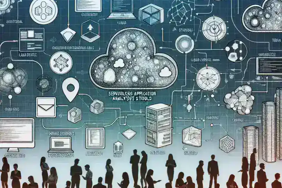 "Infografía que muestra las mejores herramientas para el análisis de trazas en aplicaciones serverless, incluyendo gráficos y comparativas, como parte de la guía completa para desarrolladores."